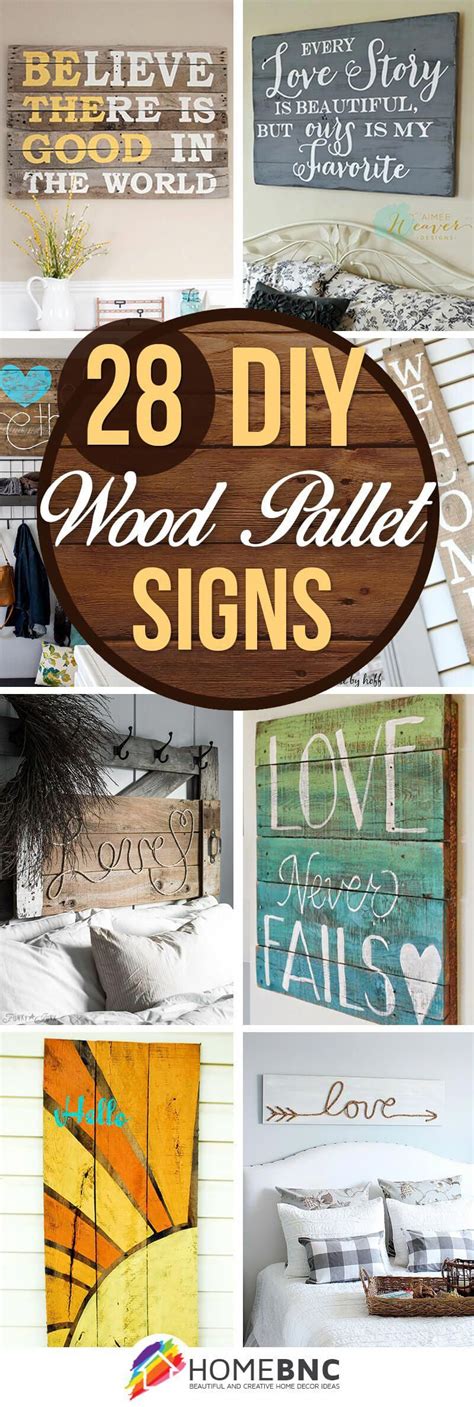 DIY Pallet Wood Sign Ideas | Pallet signs diy, Wood pallet signs, Diy ...