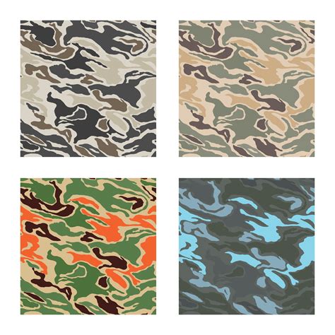 camouflage pattern design with different color 598076 Vector Art at ...