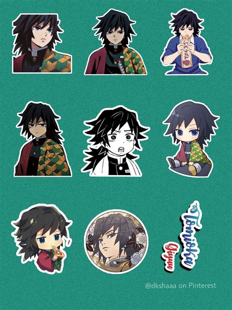 Tomioka giyuu stickers/ printables Tomioka stickers | Anime stickers ...