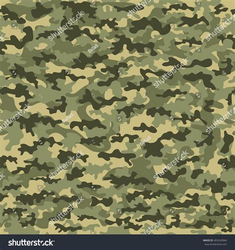 Seamless Camouflage Military Cloth Infantry Abstract Stock Vector ...