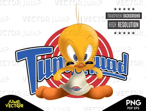 Tweety Bird SPACE JAM PNG pdf eps clipart file art | Etsy