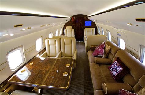 Luxury Private Jet Interior