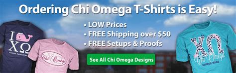 Chi Omega Custom T-Shirts | Recruitment | Events - ClassB® Custom ...