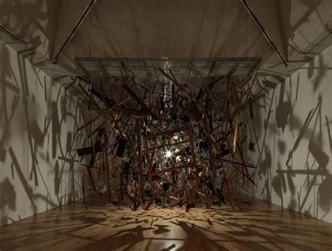 ‘Cold Dark Matter: An Exploded View‘, Cornelia Parker CBE RA, 1991 | Tate