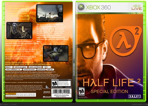 Half Life 2: Special Edition Xbox 360 Box Art Cover by hidden_