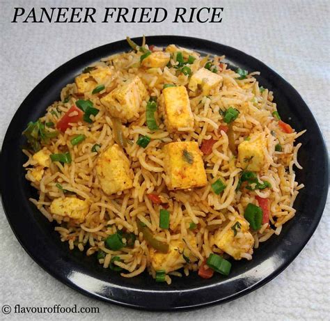 Paneer Fried Rice Recipe | Veg Paneer Fried Rice | How to make Paneer ...