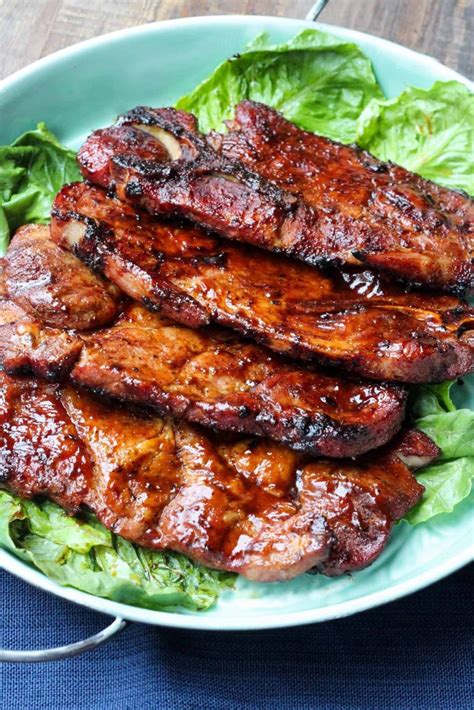 The Best Barbecued Pork Steaks - Grilled Pork Steak Recipe