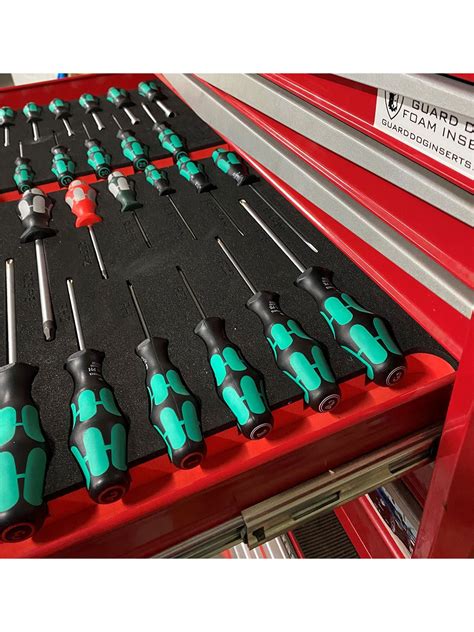 WERA Screwdriver Set and Foam Insert for Toolbox | Guard Dog Foam Inserts