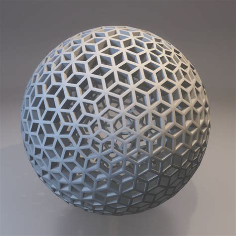 Diamond Hollow Sphere 3d printing model