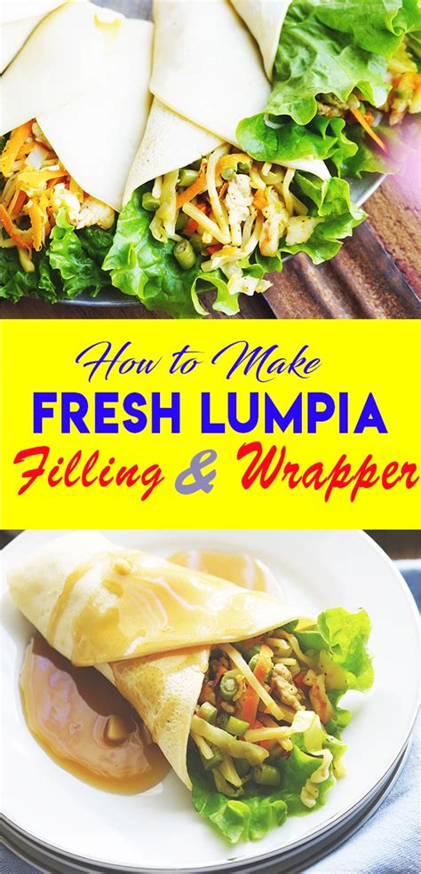 FRESH LUMPIA UBOD HOW TO MAKE FRESH LUMPIA WRAPPER AND SAUCE | The ...