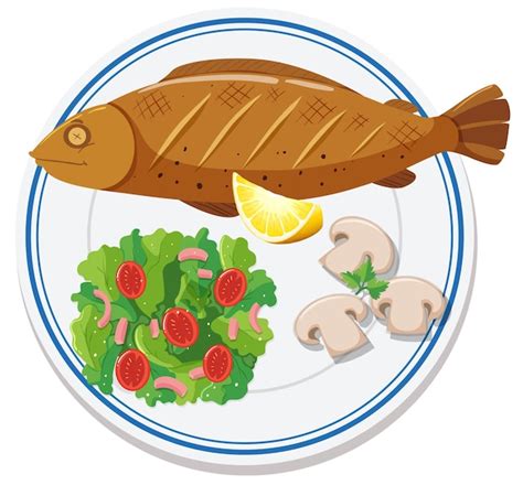 Fish Plate Clipart