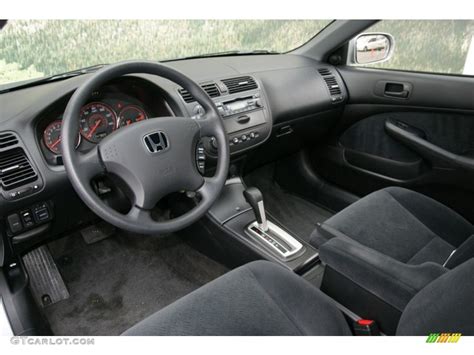 Black Interior 2005 Honda Civic EX Coupe Photo #77049691 | GTCarLot.com