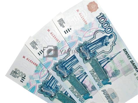 Russian ruble banknotes isolated on white by kvinoz Vectors ...