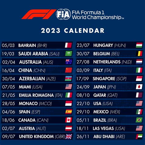 Formula 1 announces record-breaking 24 race calendar for 2023 | Nestia