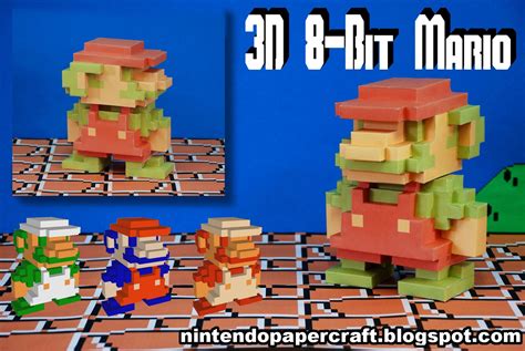 My papercraft bloggie: 3D 8-bit Mario