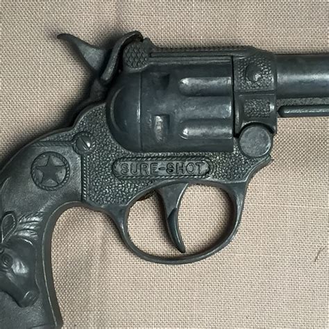 Hubley Sure Shot Toy Cap Gun, 1950's, Toy Cowboy Gun, Cap Gun, Toy ...