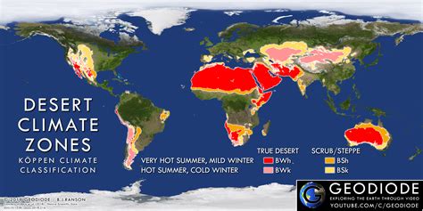 Desert Climate Zones : r/geography