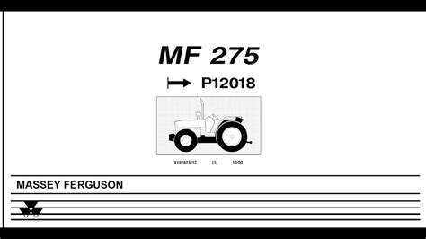 Massey Ferguson 275 - Parts Catalog - YouTube