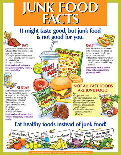 Junk Food Facts (Display Poster)-journeyworks.com