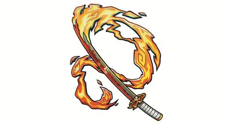 Anime Fire Sword - Etsy