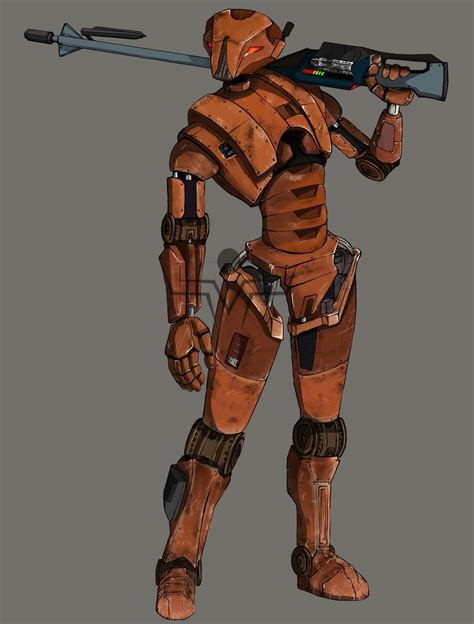 Finished coloring my HK-47 fan art! : StarWars