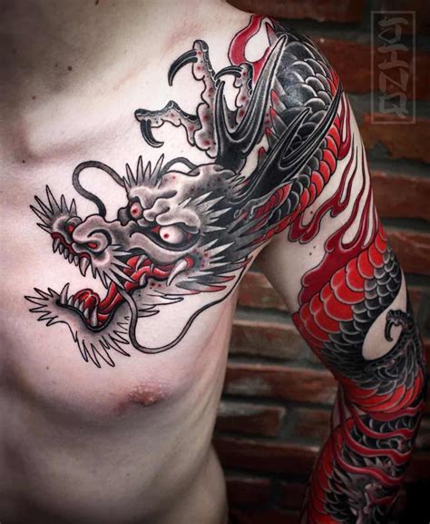 Red dragon Tattoo On Full Back - HD Tattoo Design Ideas