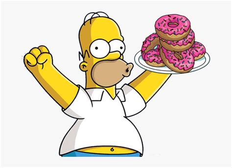 #pink #simpsons #donuts #freetoedit - Homer Simpson, HD Png Download ...