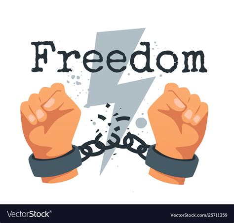 Struggle for freedom concept Royalty Free Vector Image