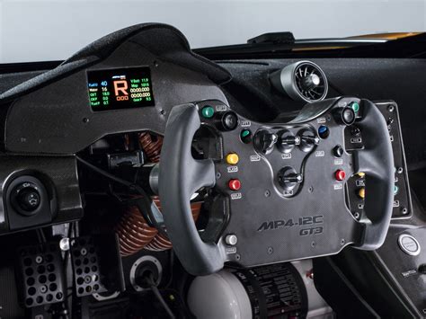 2013, Mclaren, 12c, Gt3, Supercars, Supercar, Interior, Dash, Steering ...