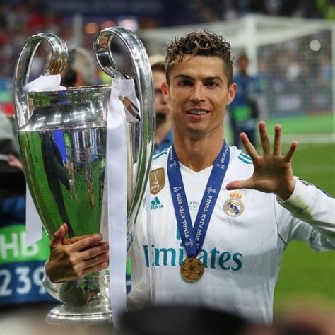 Cristiano Ronaldo celebrando la Champions 2018 - El Real Madrid ...