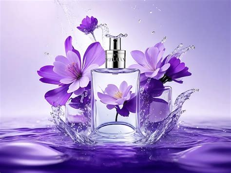 Premium AI Image | Perfume in a beautiful bottle with a label