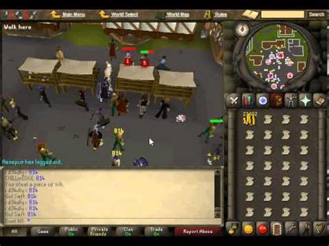 Runescape 07 Silk Stall Thieving Money Making Guide! 30K/HR - YouTube