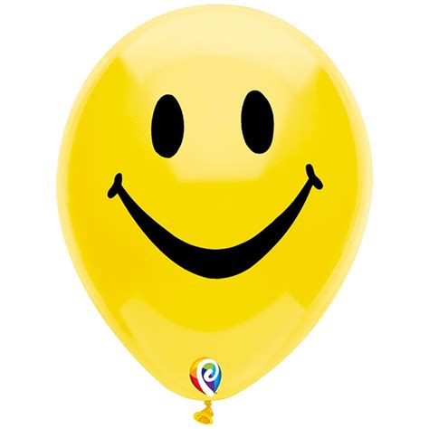 12" Smiley Face Balloons, 2-Sided Print, Pack of 8 - PBN57447 | Pioneer ...