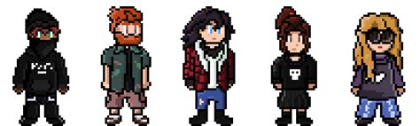 GTA RP Pixel Characters by cloudthebestevr on DeviantArt