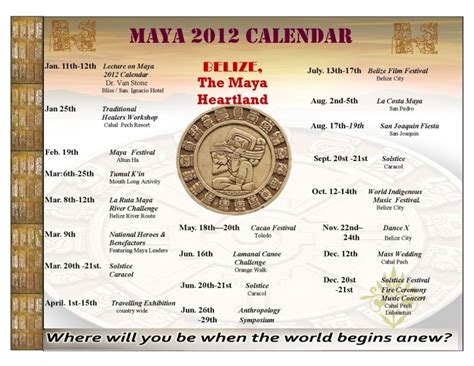 Launching the Belize Maya Calendar 2012 - The San Pedro Sun