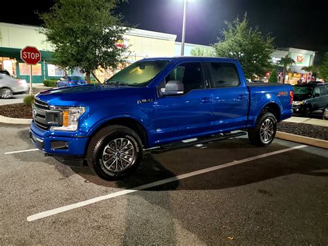 My new Lightning Blue 2018 Ford F-150 XLT Supercrew FX4 with a 5.0l V8 ...