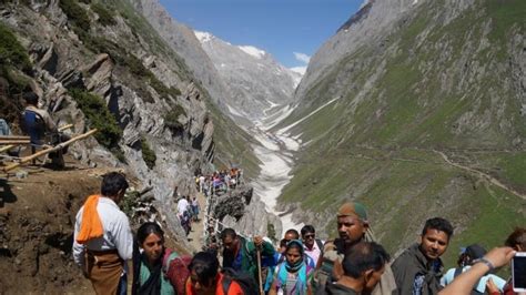 Amarnath holy ice lingam melts in advance of Sharavan Purnima owing to ...