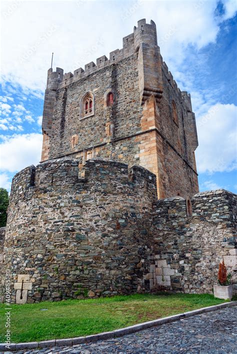 Tower of Braganca Castle. Braganca Medieval Castle. View of the tower ...