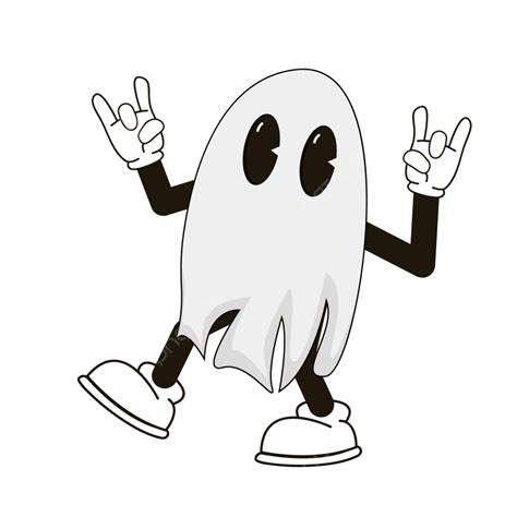 Funny Ghost Halloween Cartoon Design, Halloween Clipart, Ghost Clipart ...