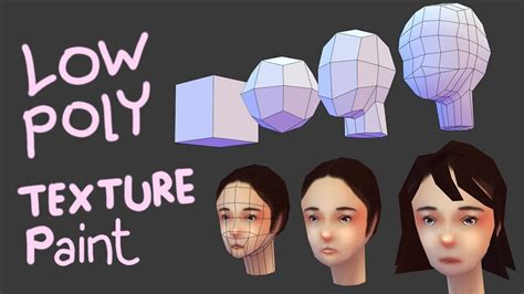 Low Poly Head Modeling with texture painting [Blender 3d] - YouTube