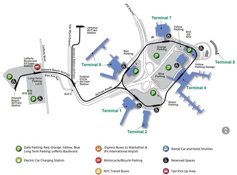 Jfk Airport Map Terminal 4 - Map Of Stoney Lake