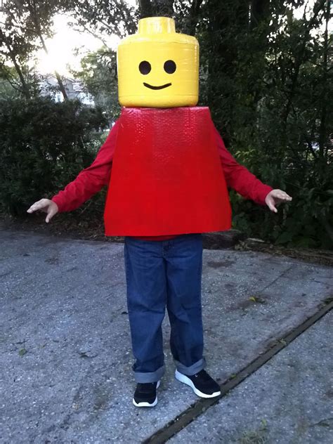 LEGO Man Costume! | Lego man costumes, Lego man, Lego costume diy