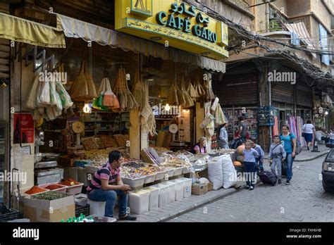 LEBANON, Beirut, armenian quarter Bourj Hammoud, armenian refugees and ...