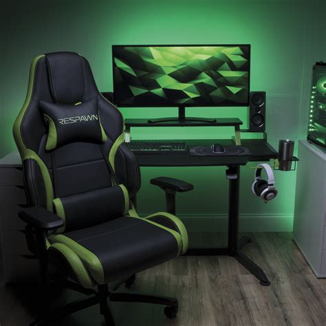 RESPAWN 3000 Gaming Computer Desk - Ergonomic Height Adjustable Gaming ...