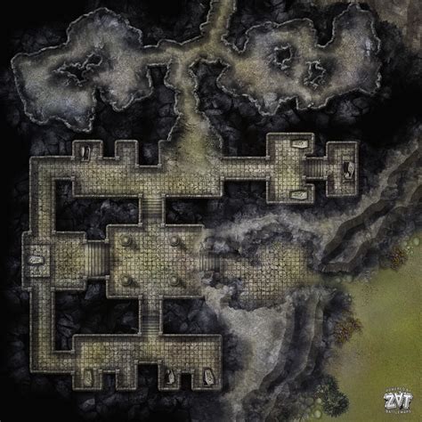 D4 Tombs Battle Map | Dungeon maps, Pathfinder maps, Dnd world map