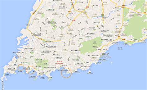 Qingdao Map Tourist Attractions Toursmapscom