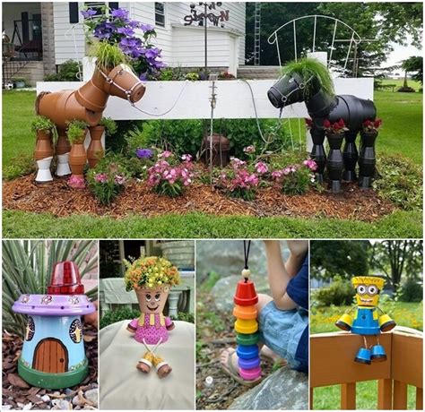 10 Cool Clay Pot Garden Crafts for You to Try