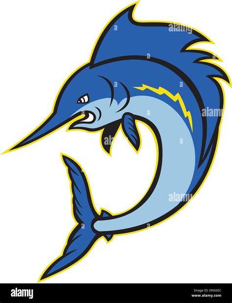 Sailfish Swordfish Jumping Cartoon Stock Vector Image & Art - Alamy