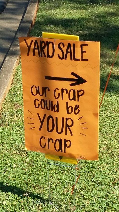 48+ Ideas for yard sale funny flea markets | Yard sale signs, For sale ...