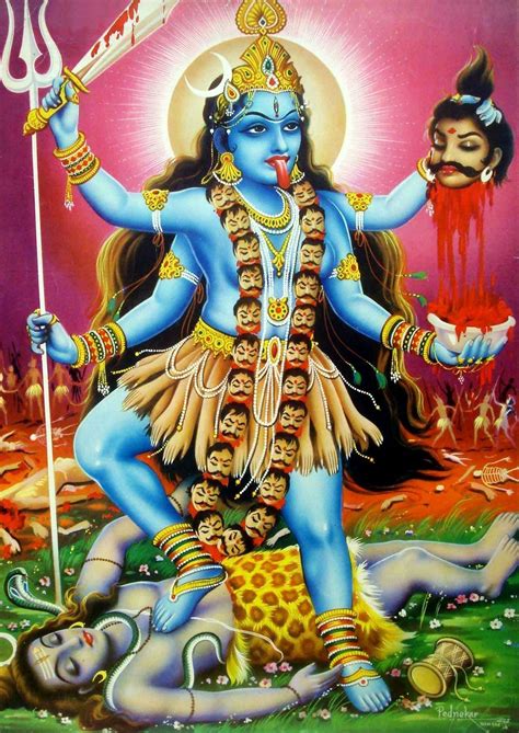 hinducosmos: “Kali 1970’s Lithographic Print (via Chitravali.com ...